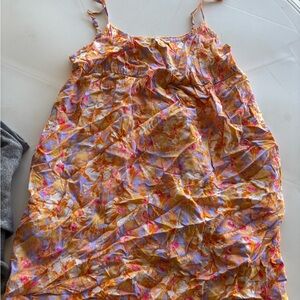 Wild Fable Floral Dress in Orange and Pink